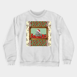 Baroque FrameSheep Santa Claus Passionate Flowers Crewneck Sweatshirt